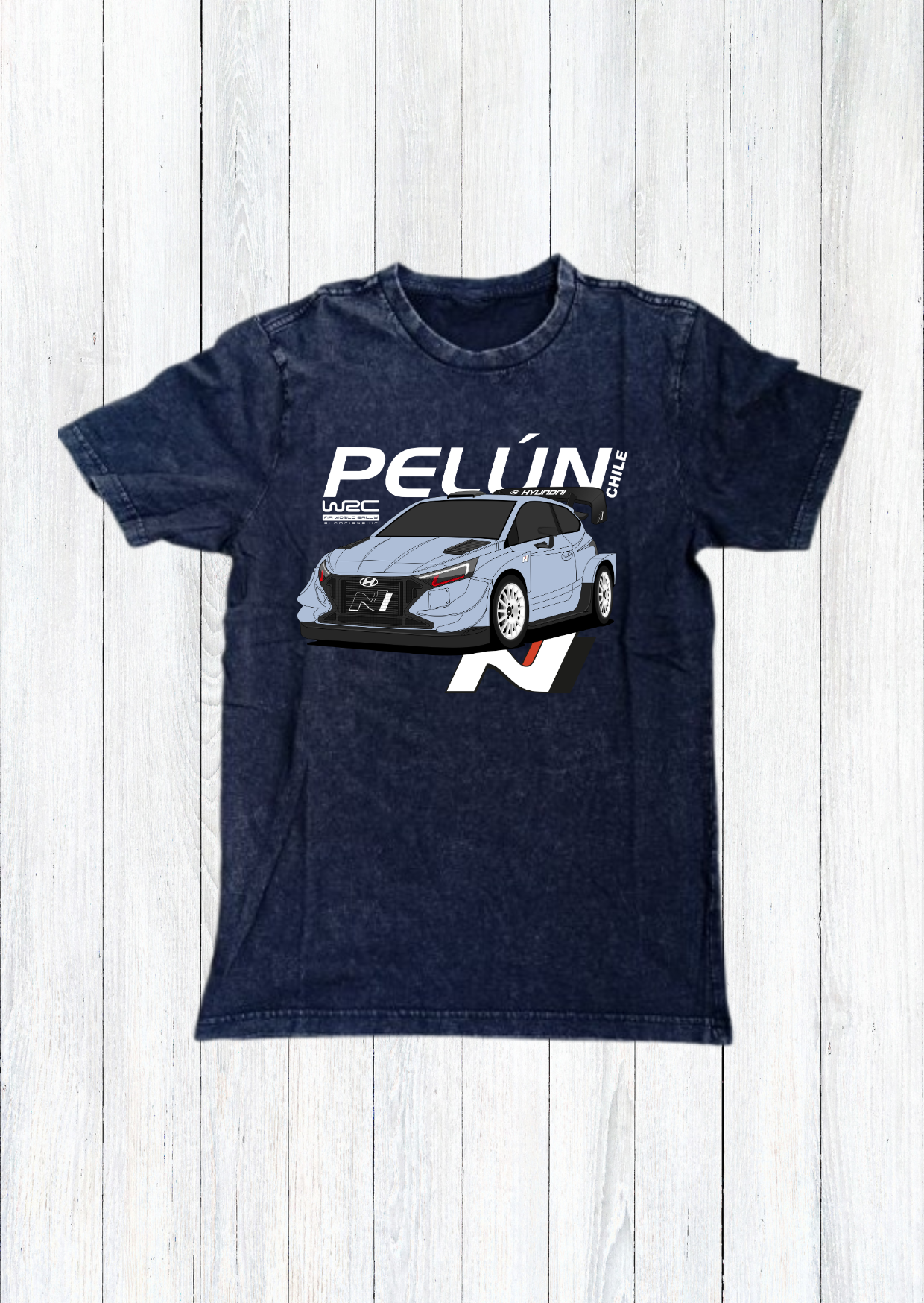 Polera Rally WRC Chile Pelún Hyundai i20N