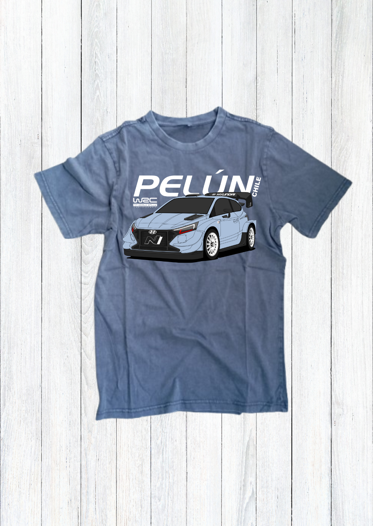 Polera Rally WRC Chile Pelún Hyundai i20