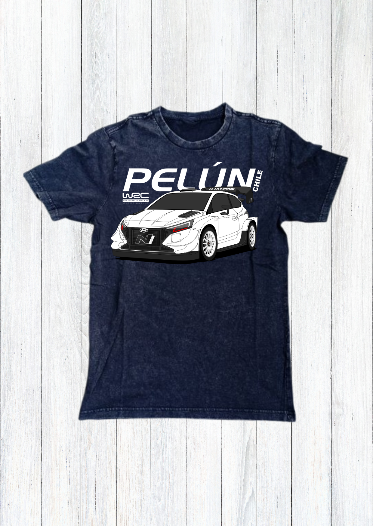 Polera Rally WRC Chile Pelún Hyundai i20