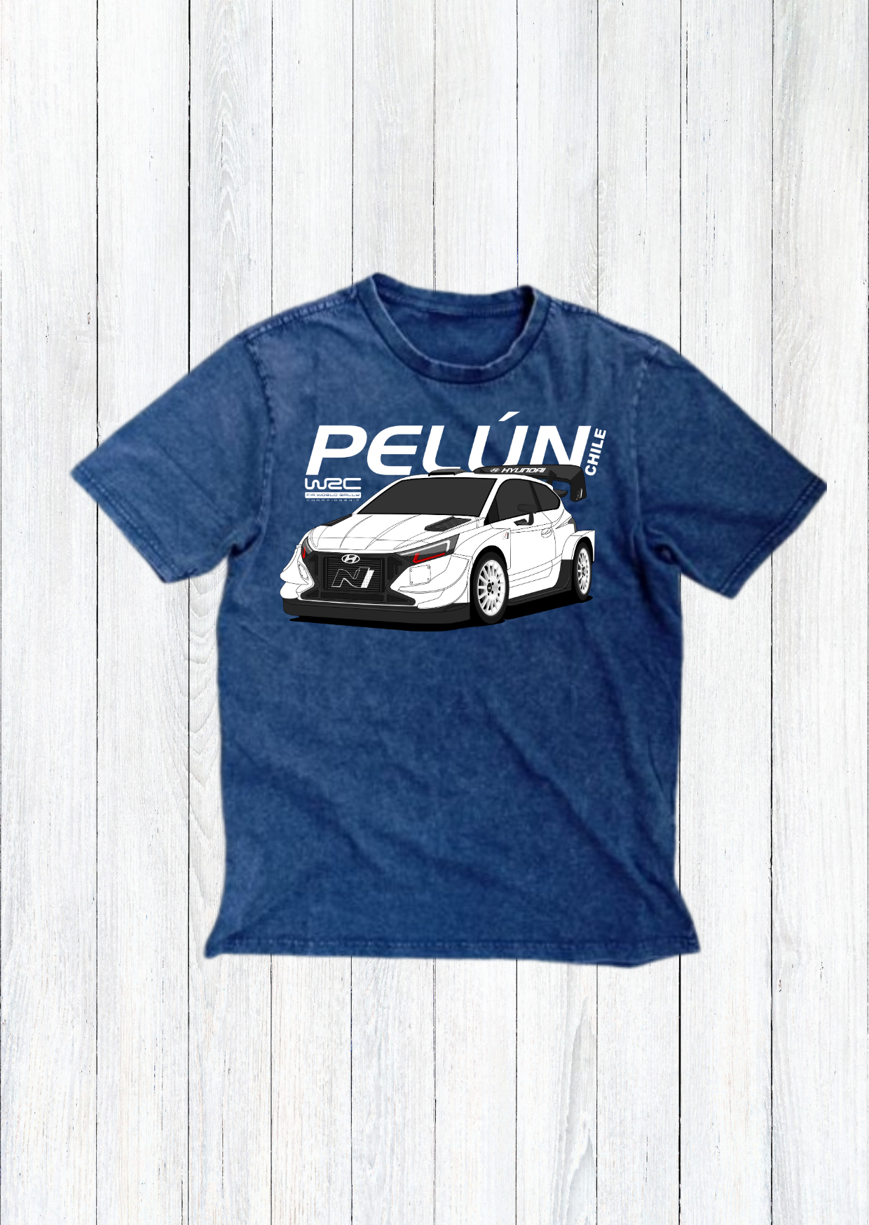 Polera Rally WRC Chile Pelún Hyundai i20