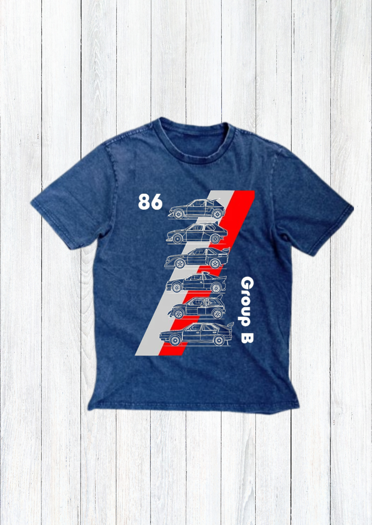 Polera Rally Grupo B Lineas Diagonales
