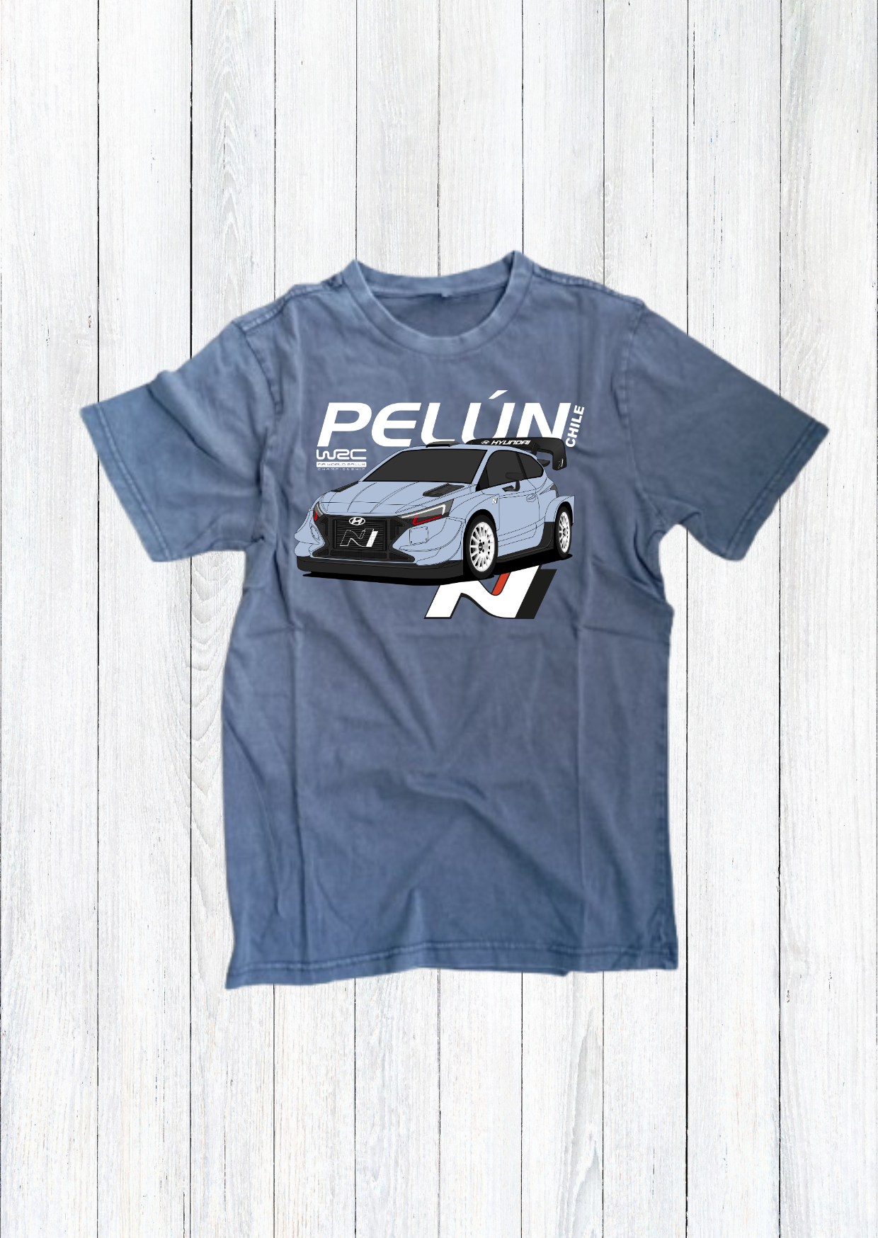 Polera Rally WRC Chile Pelún Hyundai i20N