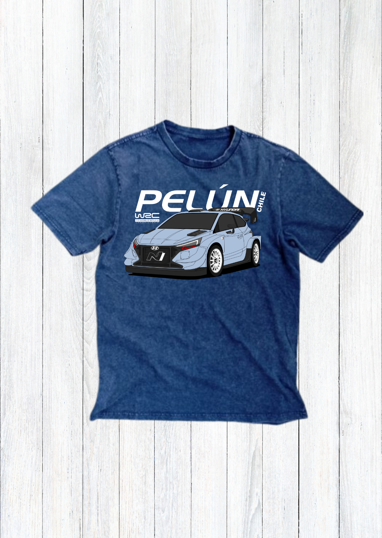 Polera Rally WRC Chile Pelún Hyundai i20